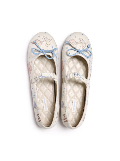 Bunny Adventure Print Ballet Shoe【s0000016128】