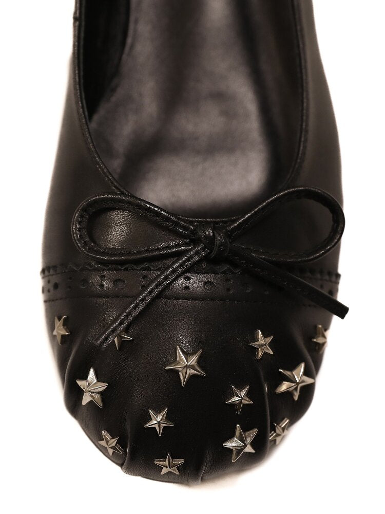 Baroque Star Studded Pleated Shoe【s0000016413】