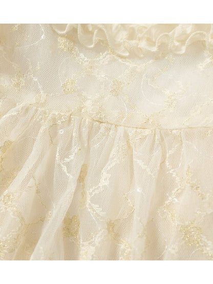 Vintage Court Chiffon Lace Cover-Up【s0000017244】