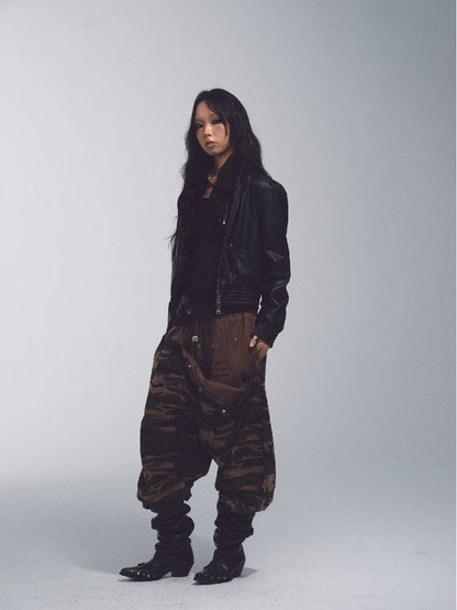 CAMOUFLAGE LOW RISE SWEATPANTS [S0000010741]