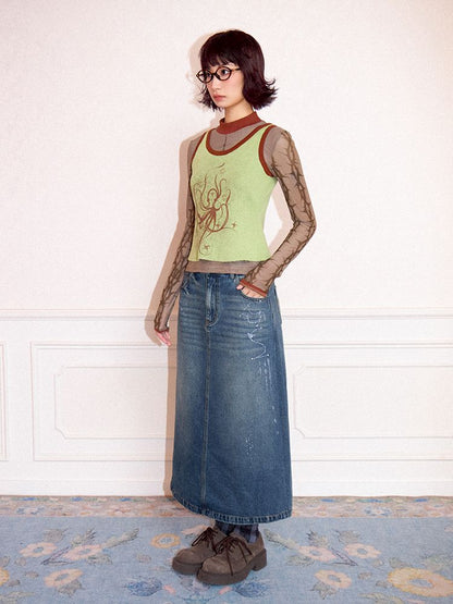 Slim Bottom Long Sleeve T-Shirt【s0000011640】