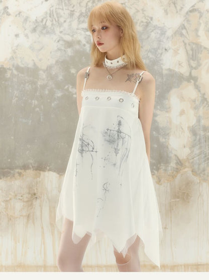 Irregular Two Wear Halter Half Skirt Dress【s0000008396】