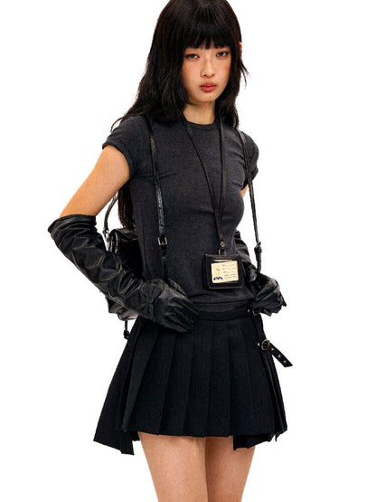 Irregular Star Studded Pleated Skirt【s0000016415】