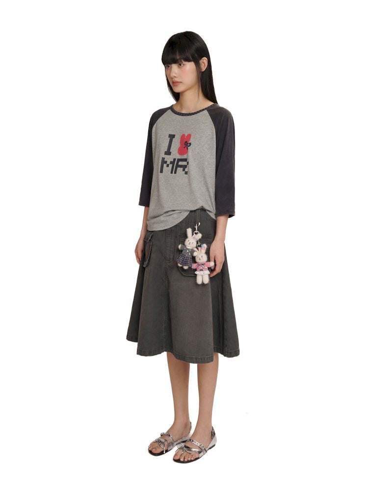 Casual Raglan Long-Sleeved T-Shirt【s0000012559】
