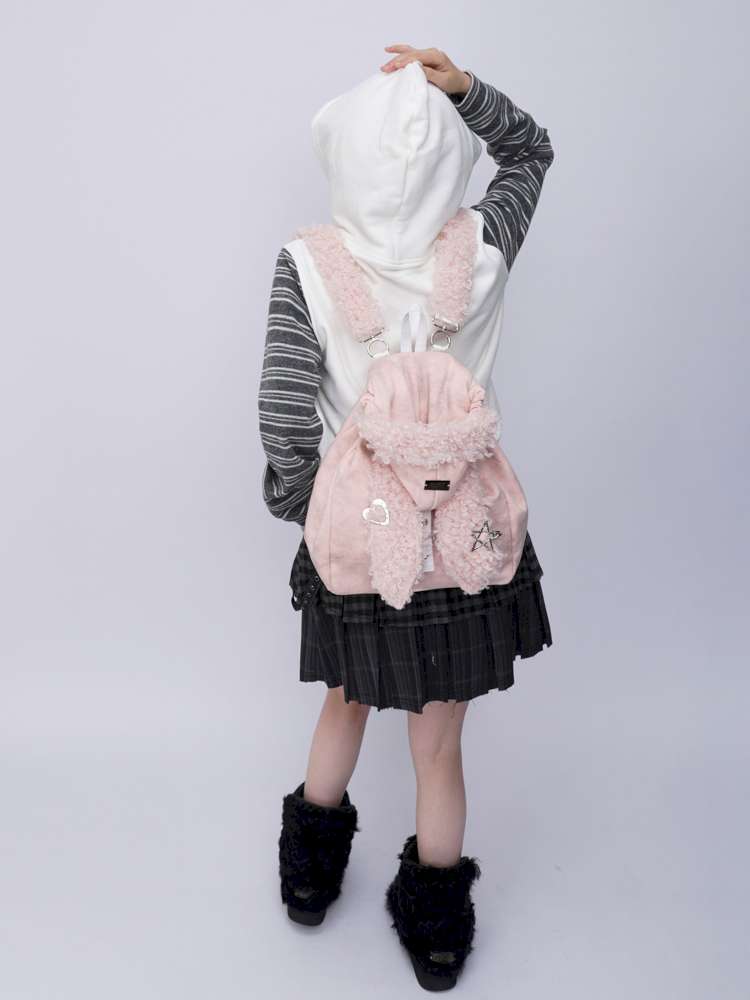 Rabbit Ears Cute Fur Crossbody School Bag【s0000014616】