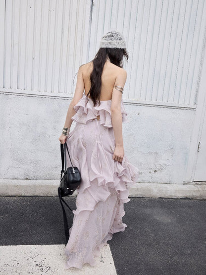 Romantic Ruffle Two-Piece Dress【s0000016868】