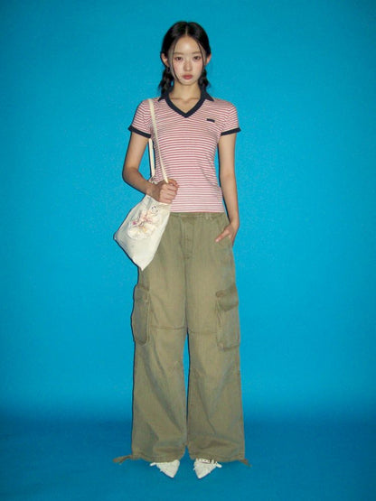 Long Shoulder Loose Feeling Canvas Bag【s0000012534】