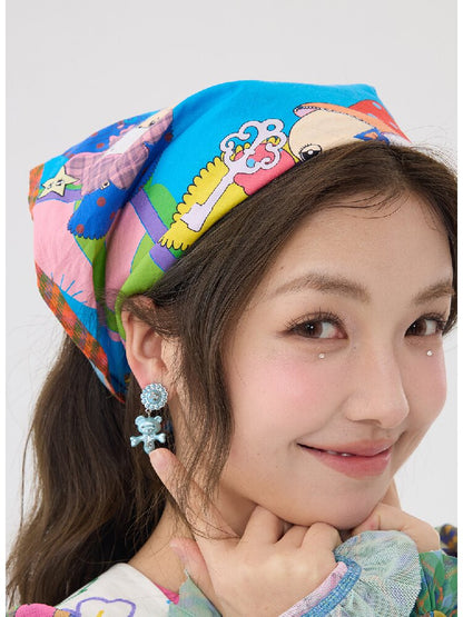 Two Color Resin Bear Ghost Earrings【s0000016190】