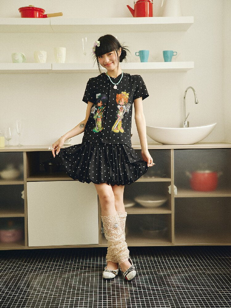 Polka Dot Detachable Pocket Skirt【s0000018694】