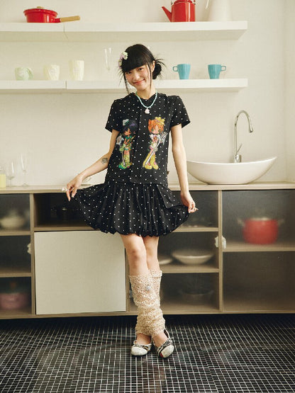 Polka Dot Detachable Pocket Skirt【s0000018694】