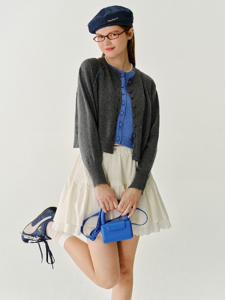 Short Solid Color Knit Sweater【s0000011966】