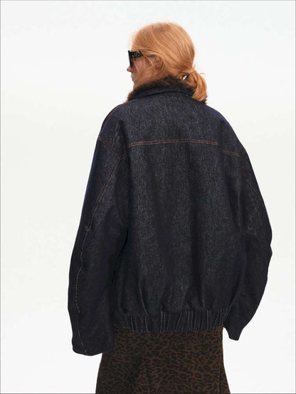 French Lamb Wool Cropped Jacket【s0000015056】