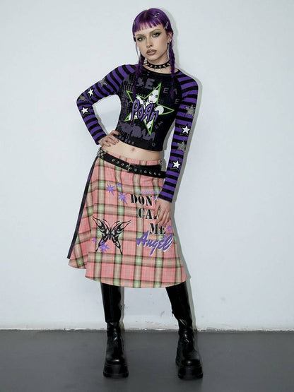 Vintage layered butt curtain skirt【s0000014378】