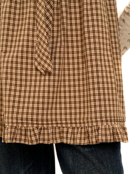 Wristhook Plaid Bow Slip Dress【s0000017937】