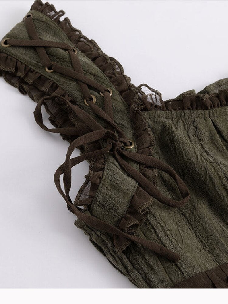 Textured Distressed Chiffon Top【s0000017492】