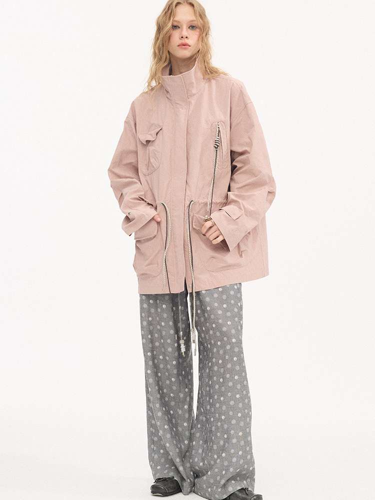 Twist Pocket Drawstring Jacket【s0000015416】