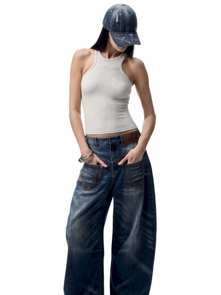 Aged Washed Machete Jeans【s0000012392】