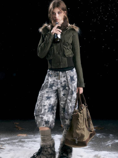 Hooded Short Cotton Jacket【s0000014432】