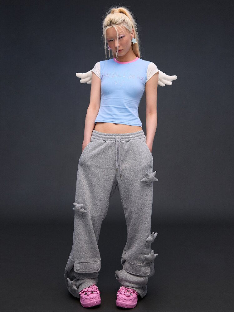 Rhinestone Angel Wing T Shirt【s0000017290】
