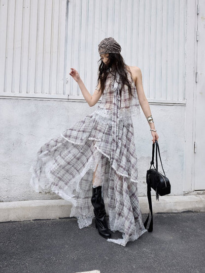 Romantic Irregular Lace Patchwork Dress【s0000016862】