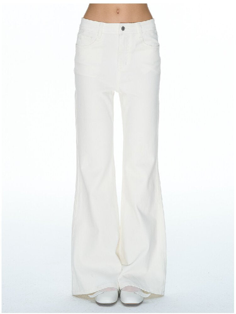 Two Tone High Waist Bootcut Jean【s0000015856】
