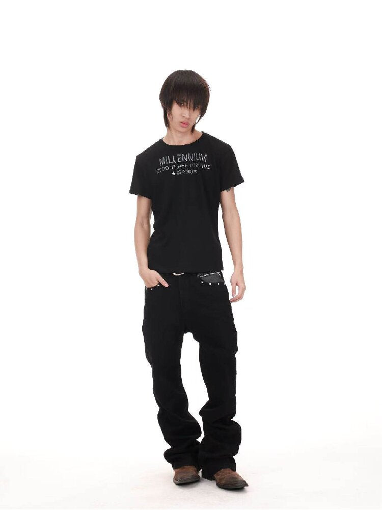 Snowflake Cotton Destruction T-Shirt【s0000018213】