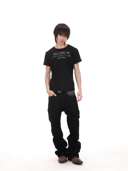 Snowflake Cotton Destruction T-Shirt【s0000018213】