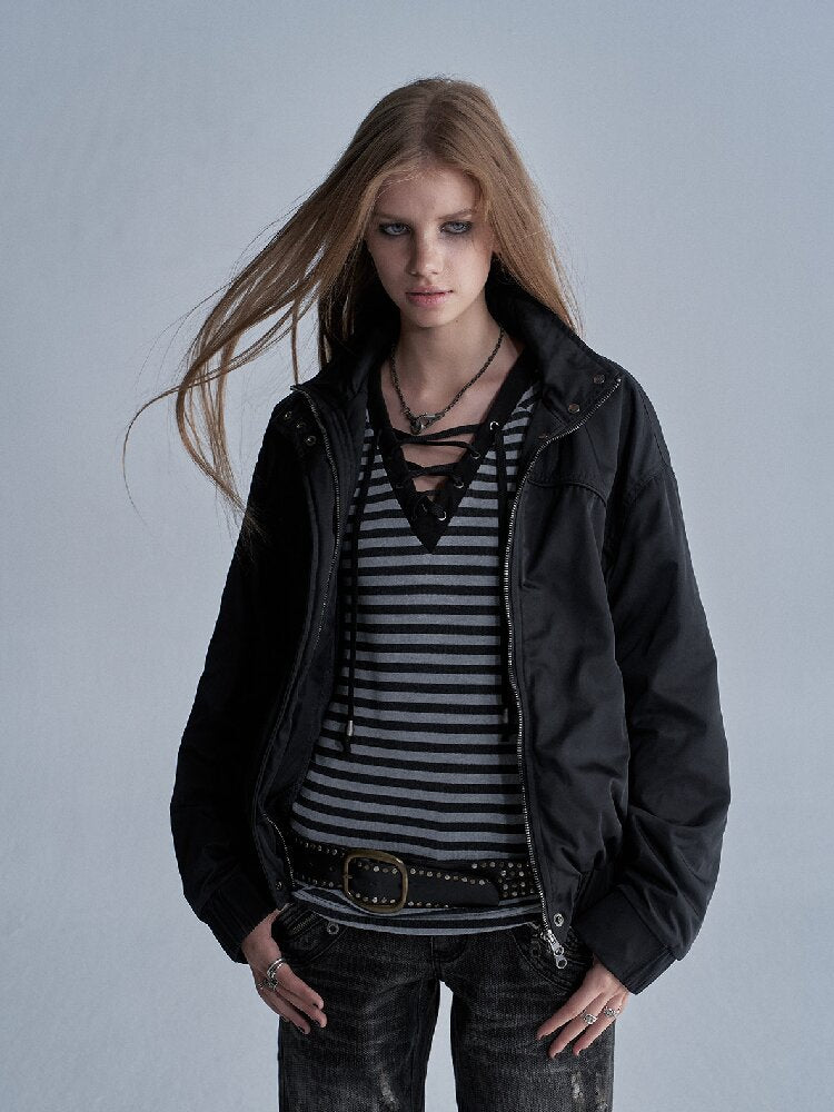 Nylon Short Fleece Jacket【s0000018467】