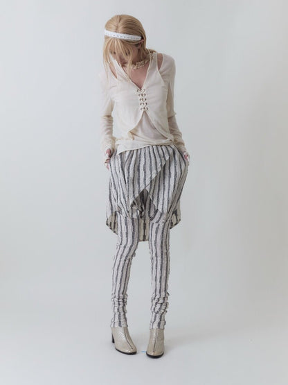 Aristocrat Striped Leggings【s0000017972】