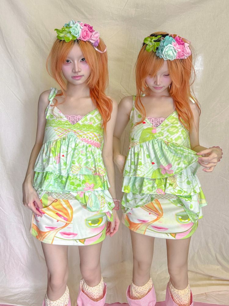 Multi-Layer Cake Lace Camisole【s0000013229】