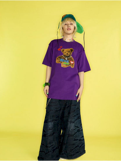 Dopamine Street Hip Hop Loose T-Shirt【s0000012459】