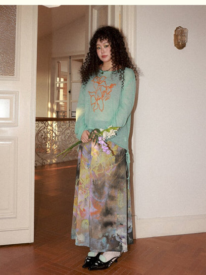 Dance Of Dawn Lily Orchid Skirt【s0000015454】