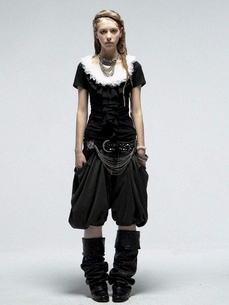 Haren Lantern Five Points Skirt Pants【s0000012209】