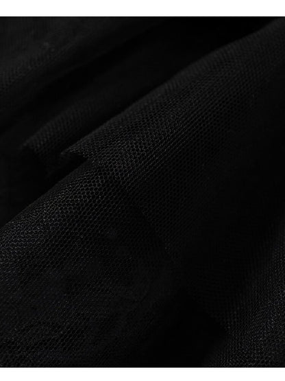 Vintage Layered Mesh Puffy Skirt【s0000019151】