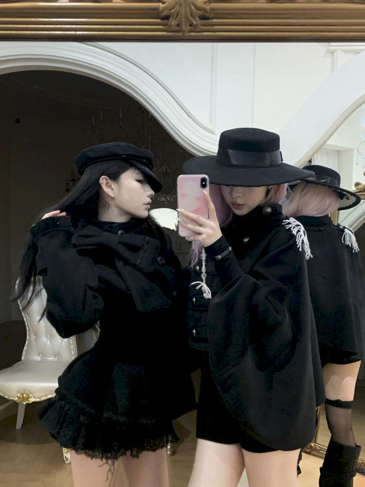 Detachable Fringed Buckle Cape【s0000015420】