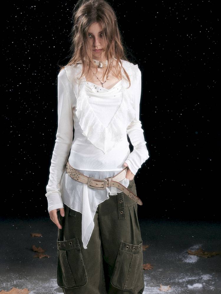 Distressed Pocket Cropped Pants【s0000014428】