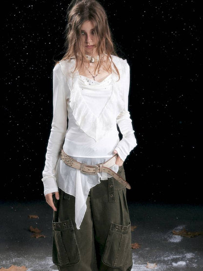 Distressed Pocket Cropped Pants【s0000014428】