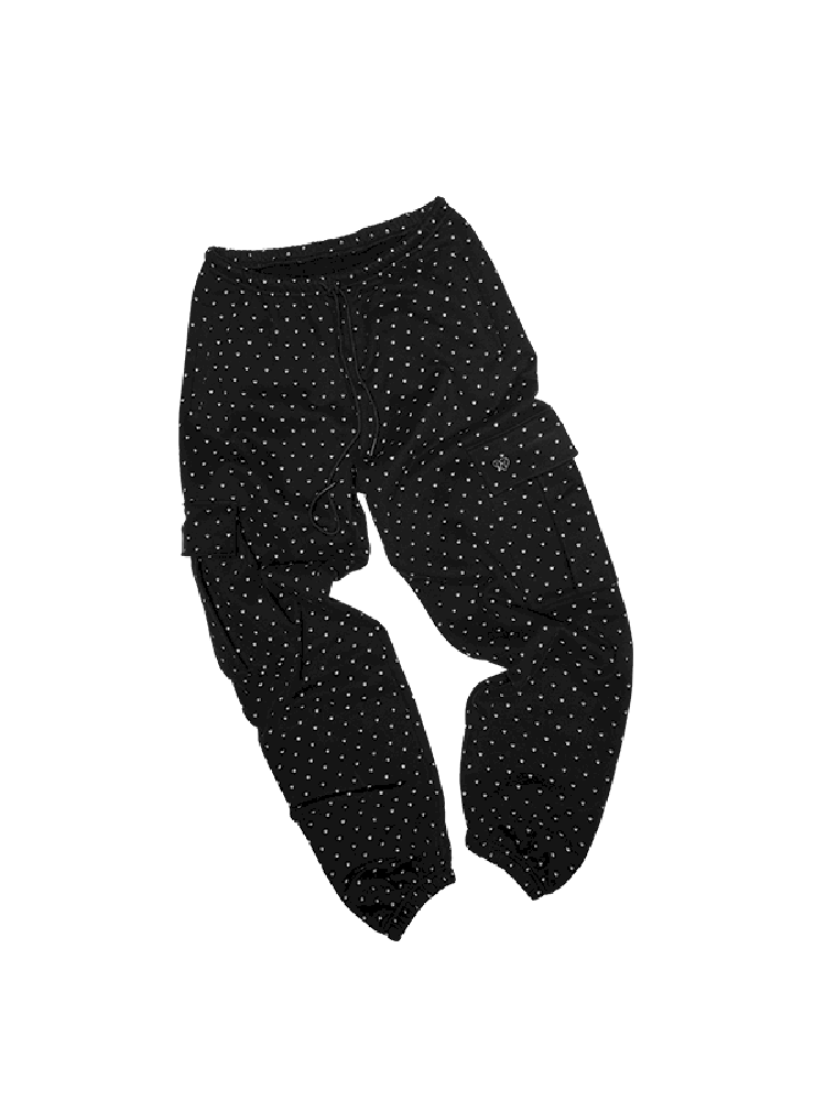 Cat's Paw Long Short Polka Dot Hooded Cardigan Sweatshirt Sweatpants Set【s0000011566】