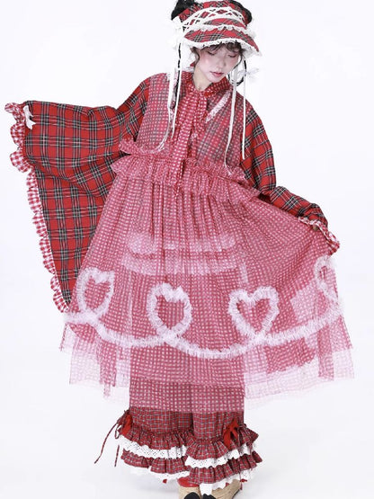 Retro Mesh Hooded Dress【s0000012194】