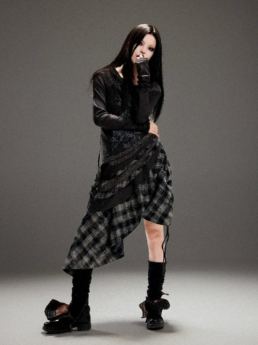 Irregular Fake Two Dress【s0000011264】