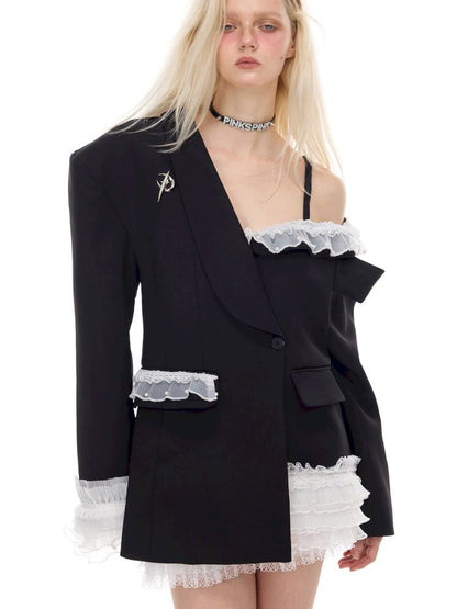 Sexy silhouette punk ballet suit【s0000012983】