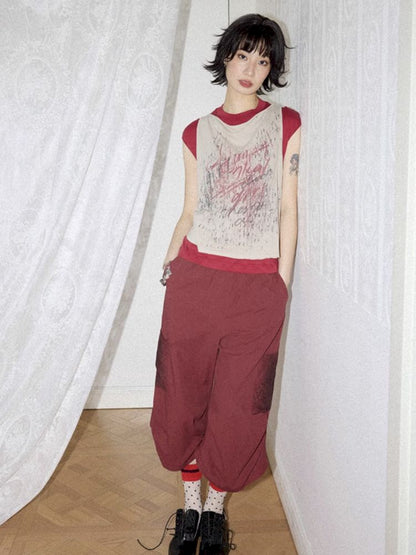 High Waisted Straight Leg Pants【s0000012270】