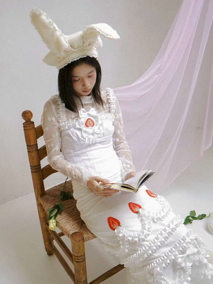 Polka Dot Strawberry Badge Camisole Top【s0000014939】