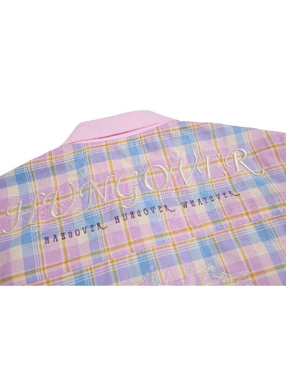 Dance Floor Climax Plaid T-Shirt【s0000016962】