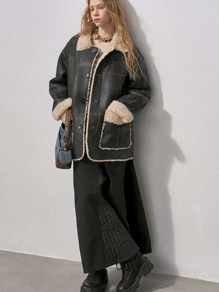 Cotton Paneled Quilted Maxi Skirt【s0000015213】