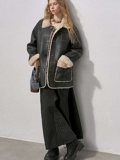 Cotton Paneled Quilted Maxi Skirt【s0000015213】