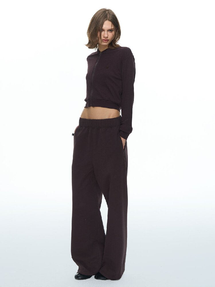 Pure Zipper Short Sweatpants Set【s0000015869】