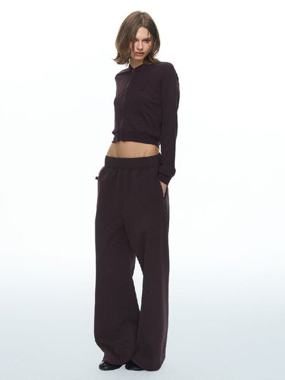 Pure Zipper Short Sweatpants Set【s0000015869】