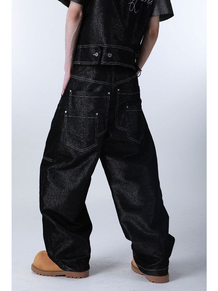 Silver Filigree Topstitch Jeans【s0000016295】