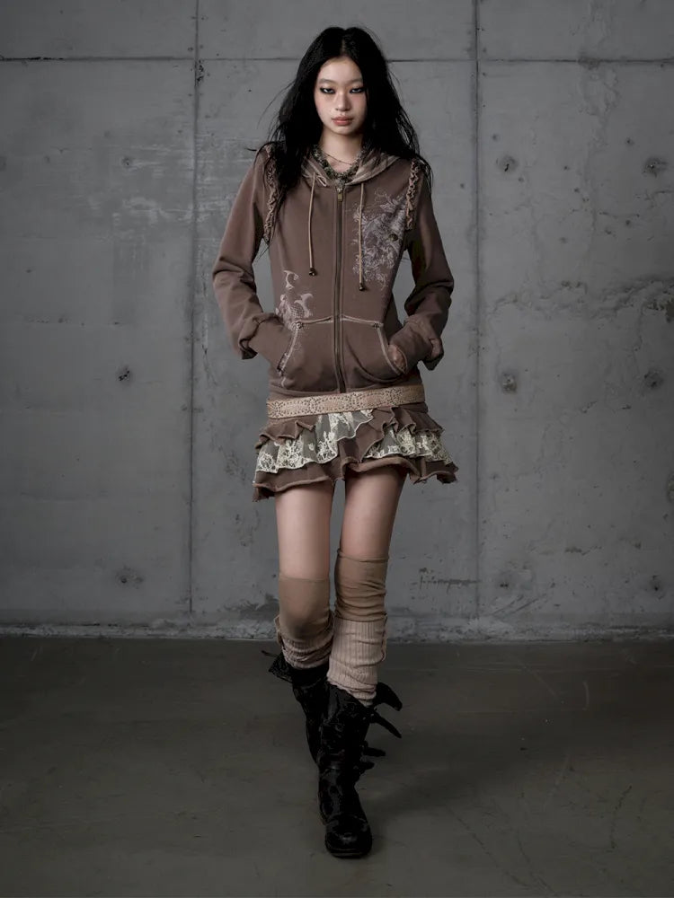 Detachable Hooded Sweatshirt Dress【s0000013943】